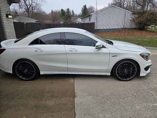 White 2014 Mercedes-Benz CLA-Class CLA 45 AMG 4MATIC