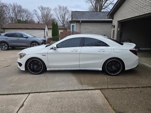 White 2014 Mercedes-Benz CLA-Class CLA 45 AMG 4MATIC