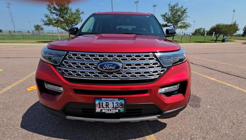 Red 2022 Ford Explorer Limited