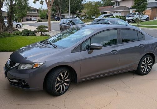 Gray 2014 Honda Civic EX-L