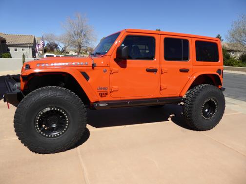 Orange 2020 Jeep Wrangler Unlimited Rubicon