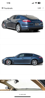 Blue 2011 Porsche Panamera Panamera