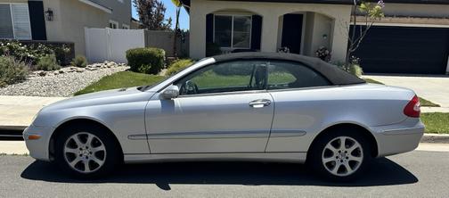 Silver 2004 Mercedes-Benz CLK-Class 320 Cabriolet
