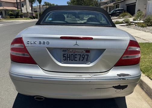 Silver 2004 Mercedes-Benz CLK-Class 320 Cabriolet