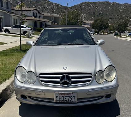 Silver 2004 Mercedes-Benz CLK-Class 320 Cabriolet