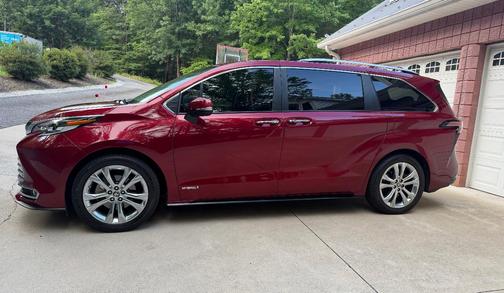 Red 2021 Toyota Sienna Platinum 7 Passenger