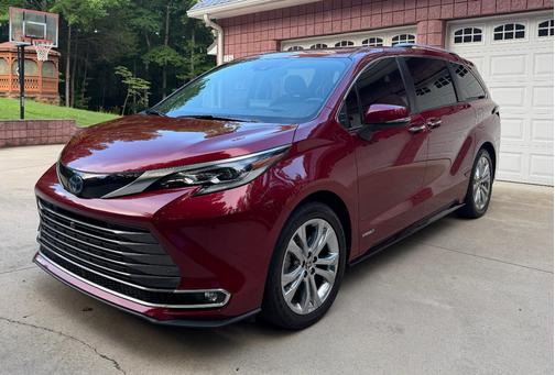 Red 2021 Toyota Sienna Platinum 7 Passenger