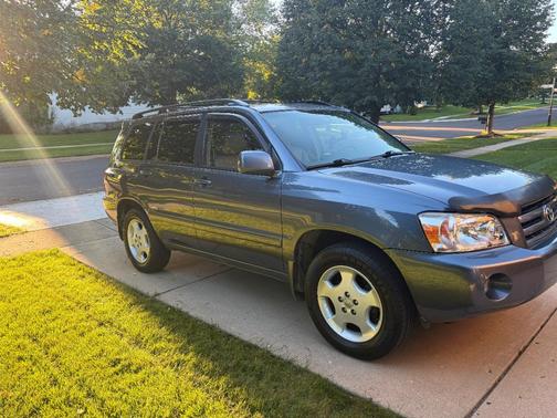 Blue 2007 Toyota Highlander Limited