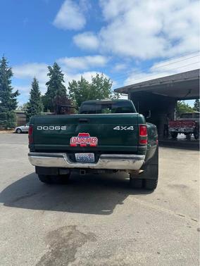 Green 2001 Dodge Ram 3500 Quad Cab DRW