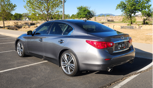 Gray 2015 INFINITI Q50 Sport