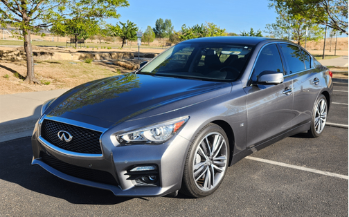 Gray 2015 INFINITI Q50 Sport