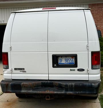 White 2011 Ford E150 Work Van