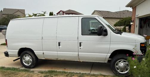 White 2011 Ford E150 Work Van
