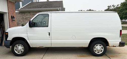 White 2011 Ford E150 Work Van