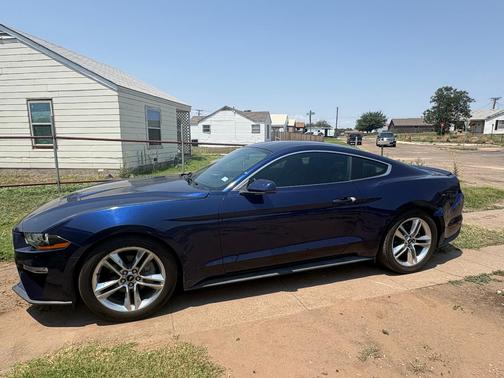 Blue 2019 Ford Mustang EcoBoost Premium