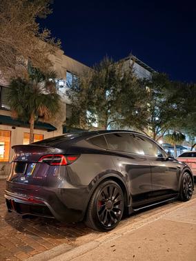 Gray 2024 Tesla Model Y Performance