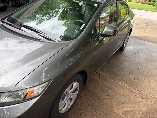 Gray 2013 Honda Civic LX