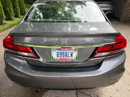 Gray 2013 Honda Civic LX