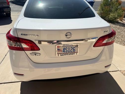 White 2015 Nissan Sentra SV