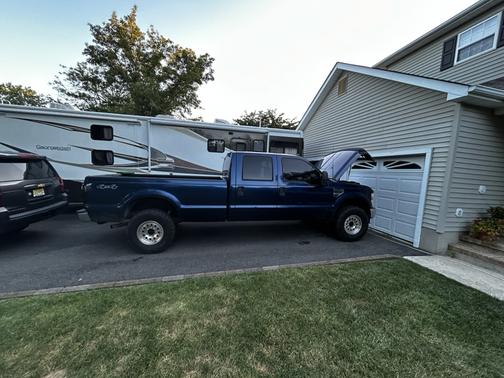 Blue 2008 Ford F-250 XL Crew Cab Super Duty