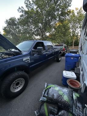 Blue 2008 Ford F-250 XL Crew Cab Super Duty