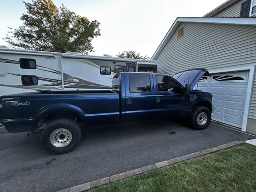 Blue 2008 Ford F-250 XL Crew Cab Super Duty