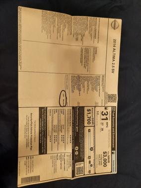 2014 Nissan Altima 2.5 SV