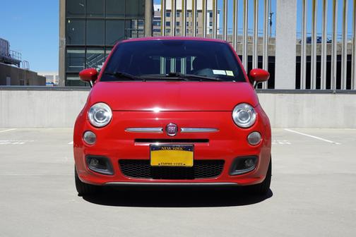 Red 2015 FIAT 500 Sport