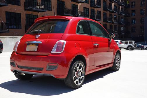 Red 2015 FIAT 500 Sport