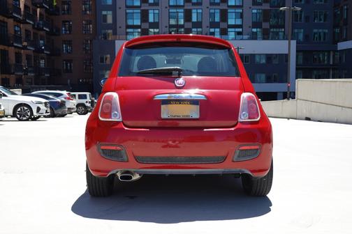 Red 2015 FIAT 500 Sport