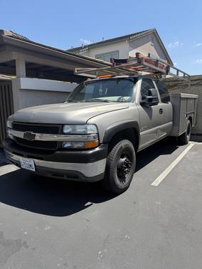 Beige 2001 Chevrolet Silverado 3500 Extended Cab