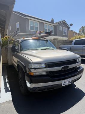Beige 2001 Chevrolet Silverado 3500 Extended Cab