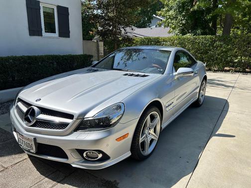 Silver 2009 Mercedes-Benz SL-Class SL550 Roadster