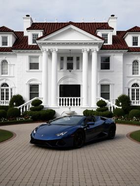 Blue 2017 Lamborghini Huracan LP580-2S