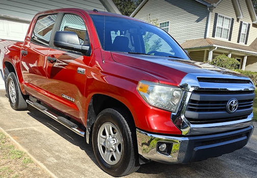 Red 2014 Toyota Tundra SR5