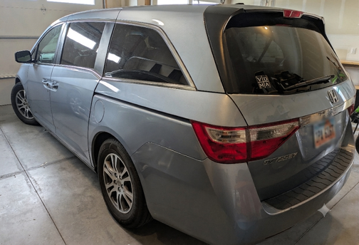 Blue 2013 Honda Odyssey EX-L