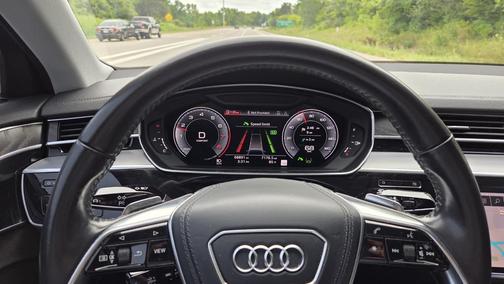 Blue 2019 Audi A8 L 55