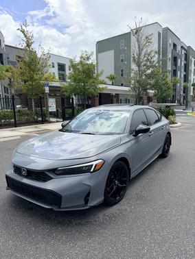 Gray 2025 Honda Civic Hybrid Sport