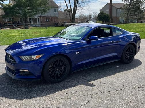 Blue 2015 Ford Mustang GT