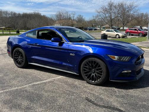 Blue 2015 Ford Mustang GT