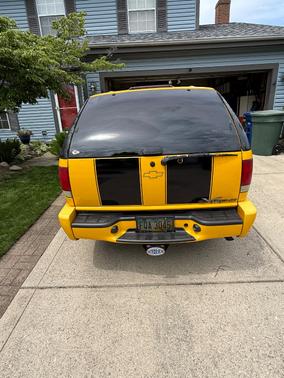 Yellow 2002 Chevrolet Blazer Xtreme