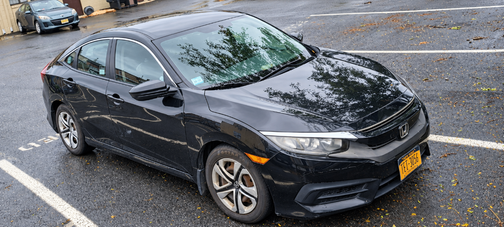 Black 2016 Honda Civic LX