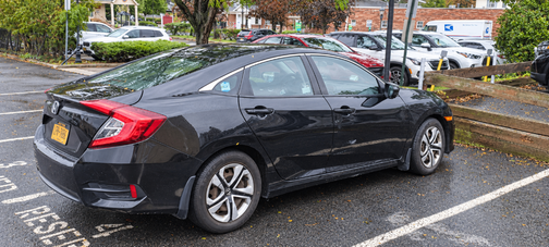 Black 2016 Honda Civic LX