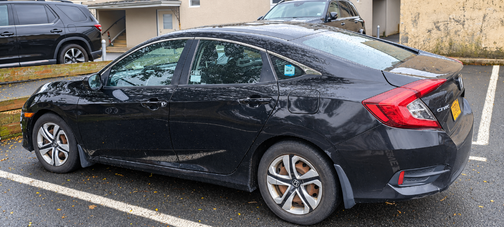 Black 2016 Honda Civic LX