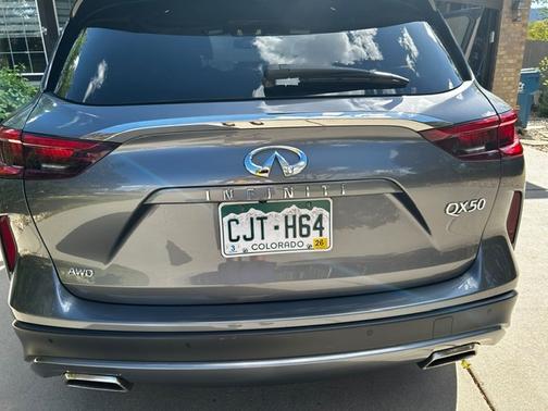 Gray 2021 INFINITI QX50 LUXE
