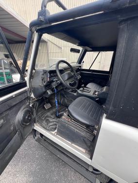 White 1997 Land Rover Defender 90 Soft Top