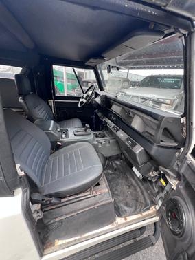 White 1997 Land Rover Defender 90 Soft Top