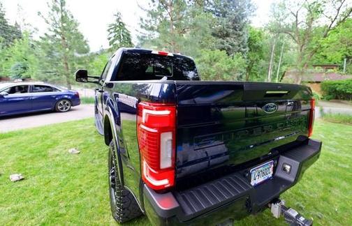Blue 2022 Ford F-250 Lariat