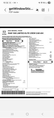 Blue 2023 RAM 1500 Limited