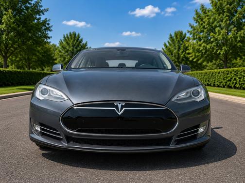 Gray 2014 Tesla Model S Performance
